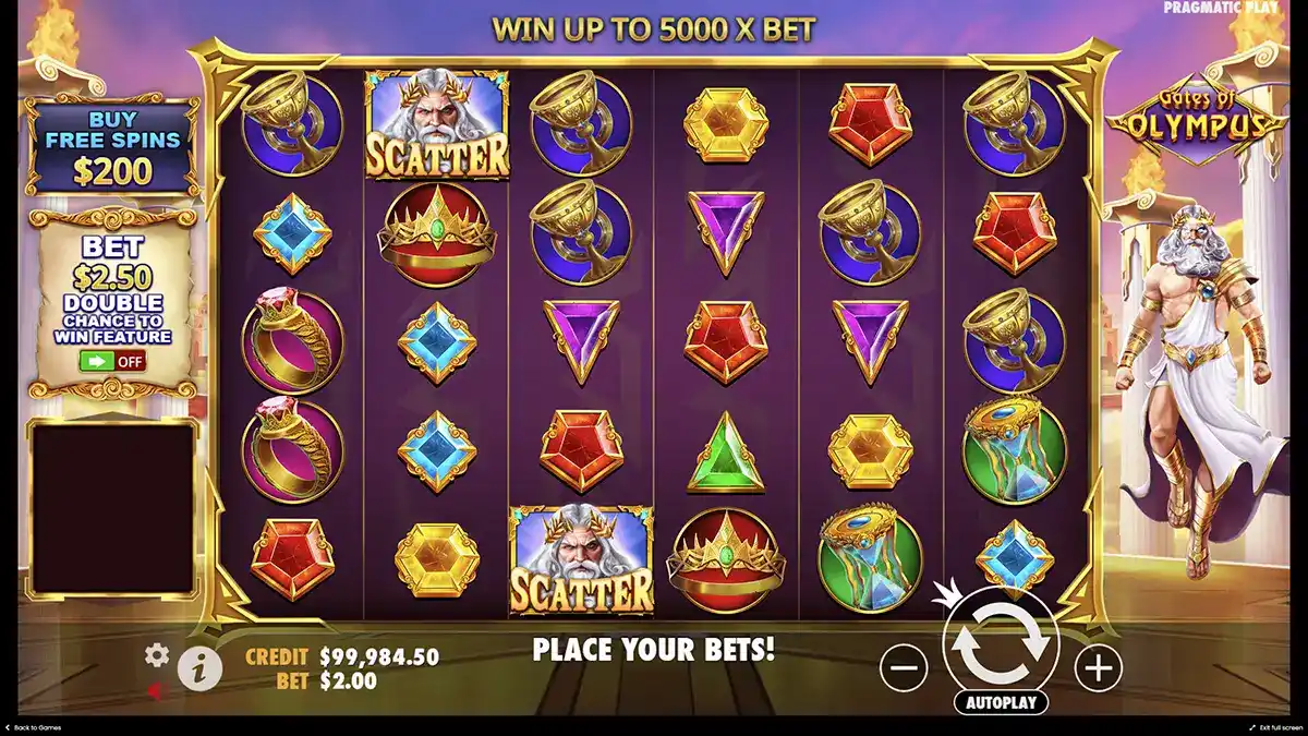 Грати в демо слот Gates of Olympus